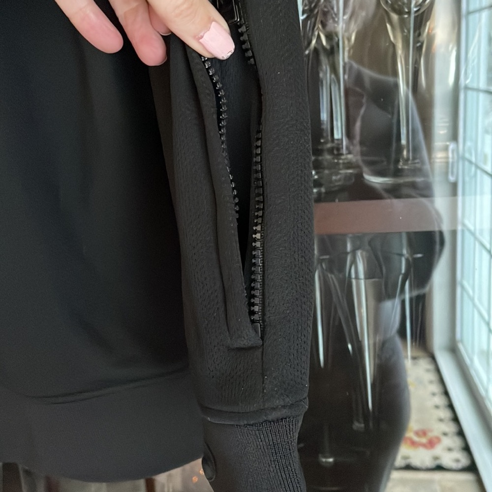Analog Black Zip Up Sweater - Picture 5 of 12